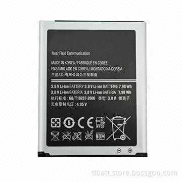 2100mA I9300 mobile phone battery for Samsung Galaxy S3